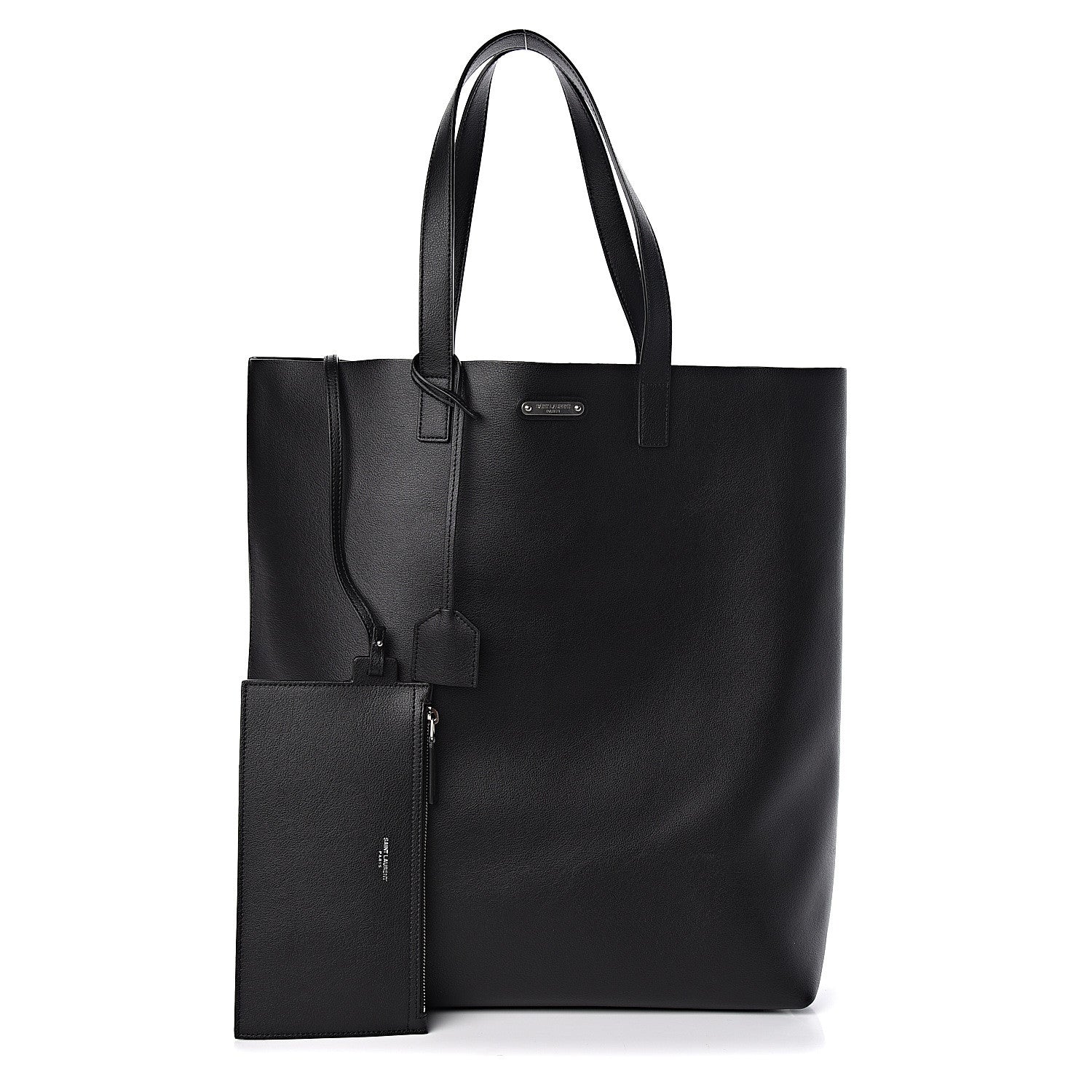 Saint Laurent Calfskin Bold Shopping Tote Black 1 of 11