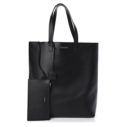 Saint Laurent Calfskin Bold Shopping Tote Black 1 of 11