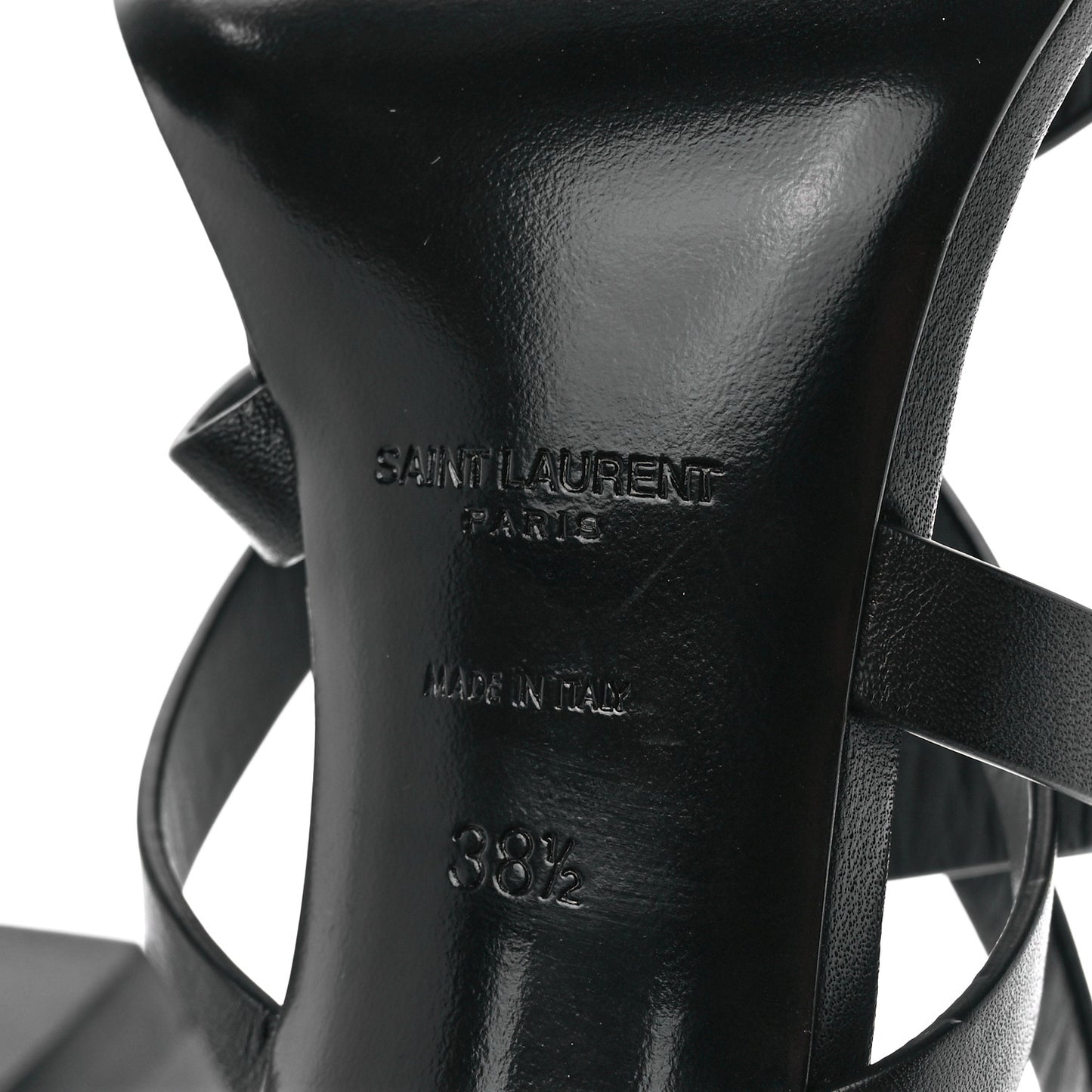 Smooth Calfskin Joan 90 Sandals 38.5 Black