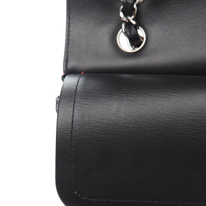 Chanel Patent Calfskin Quilted Bi-Color Medium Double Flap Pink Black 9 of 12