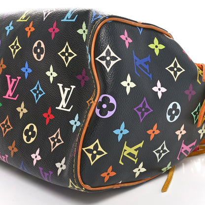 Louis Vuitton Monogram Multicolor Fringe Speedy 25 Black 9 of 11