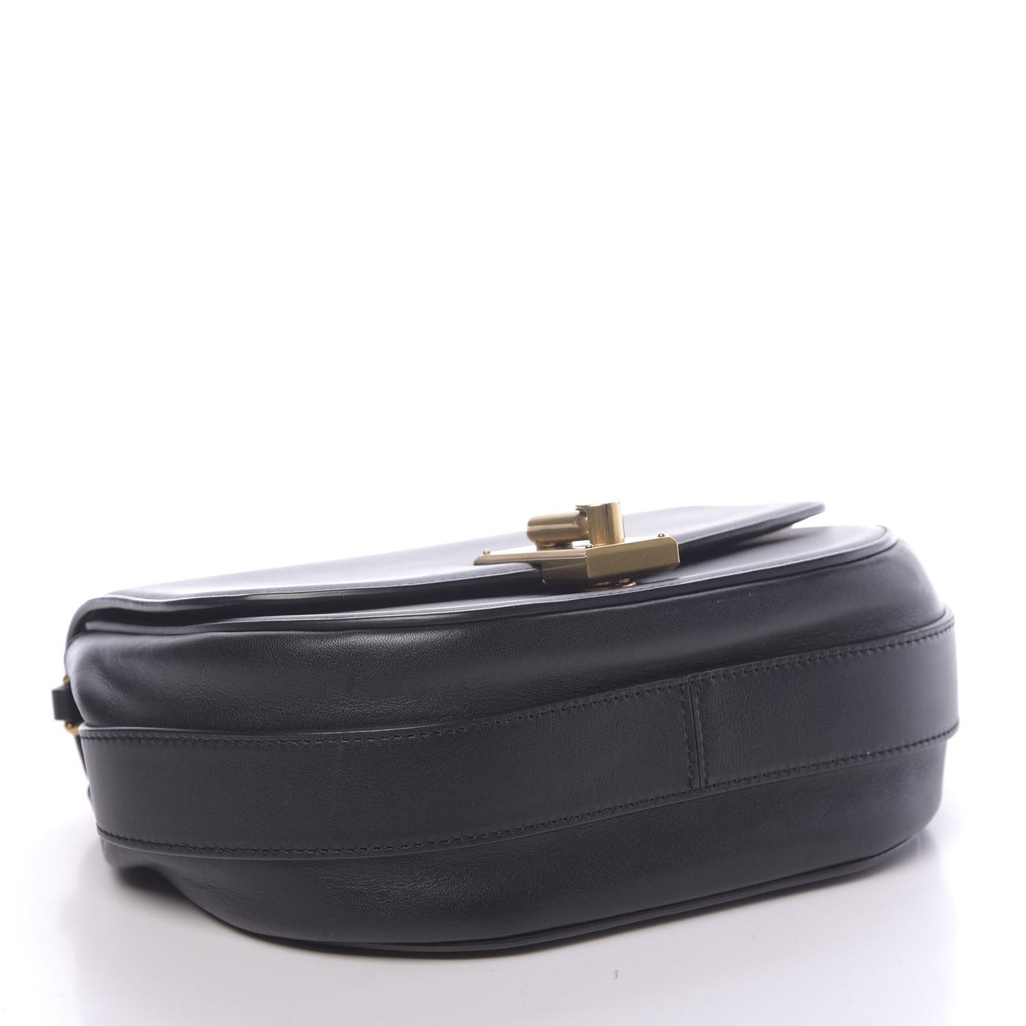 Calfskin West End Jane Saddle Bag Black
