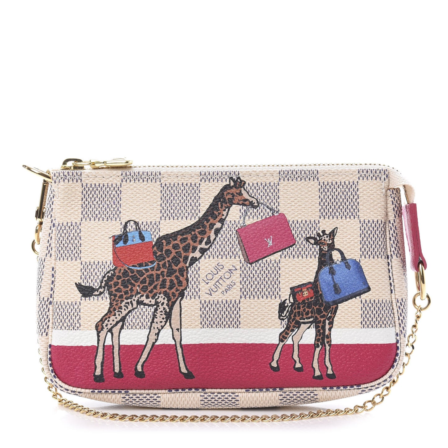 Damier Azur 2017 Christmas Animation Mini Pochette Accessories