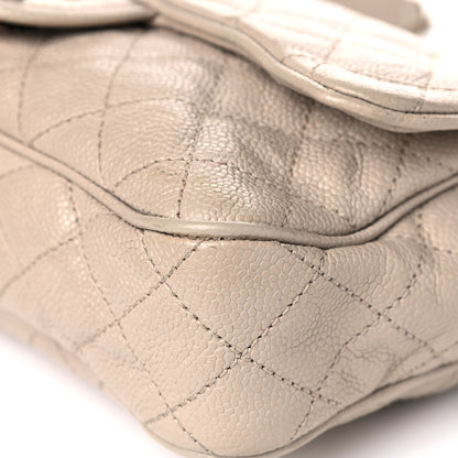 Chanel Crumpled Grained Calfskin Quilted Small Shiva Flap Beige 9 of 15