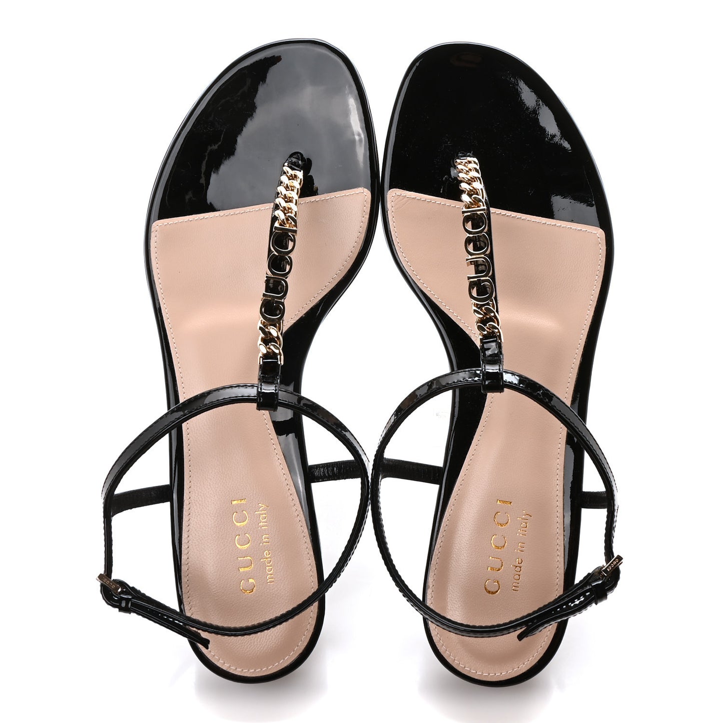 Patent Signoria Thong Sandals 37.5 Black