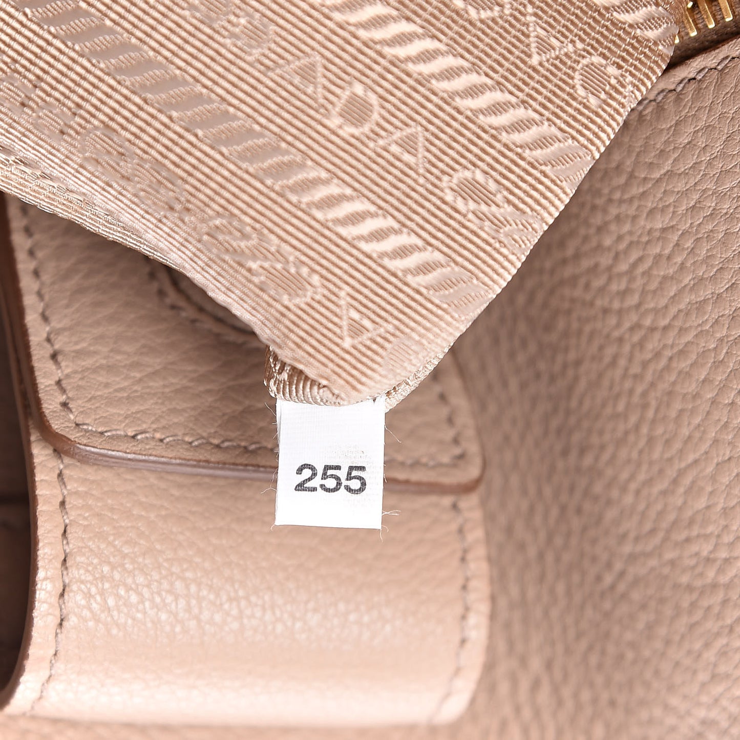 Vitello Daino Side Zip Shopper Tote Cammeo