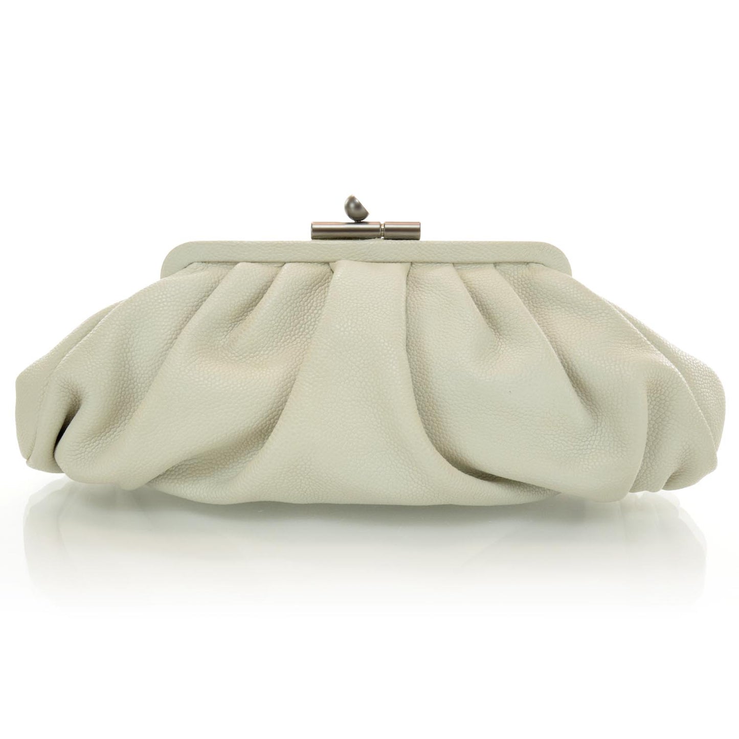 Caviar Pleated Clutch