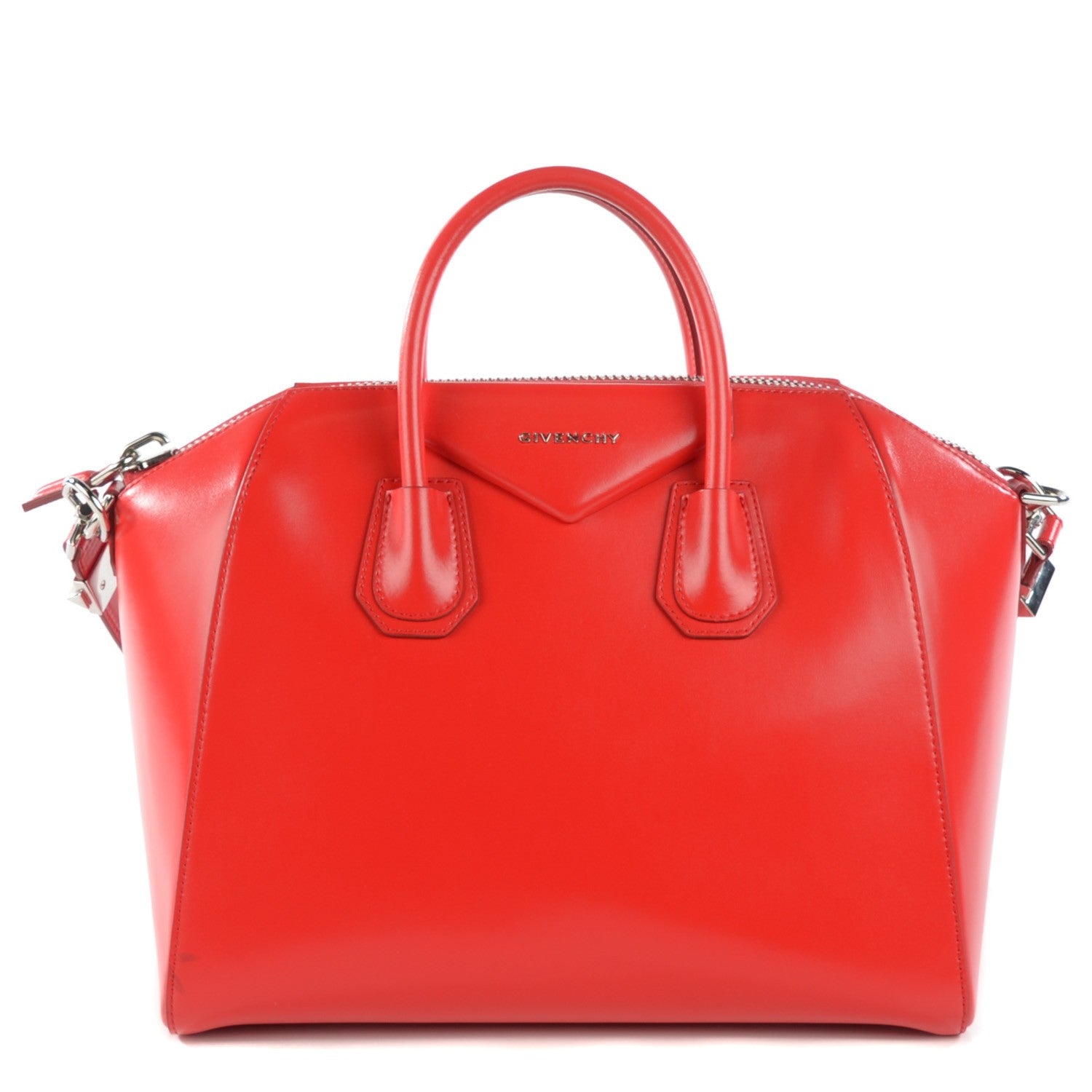 Givenchy Shiny Lord Calfskin Medium Antigona Medium Red 1 of 11