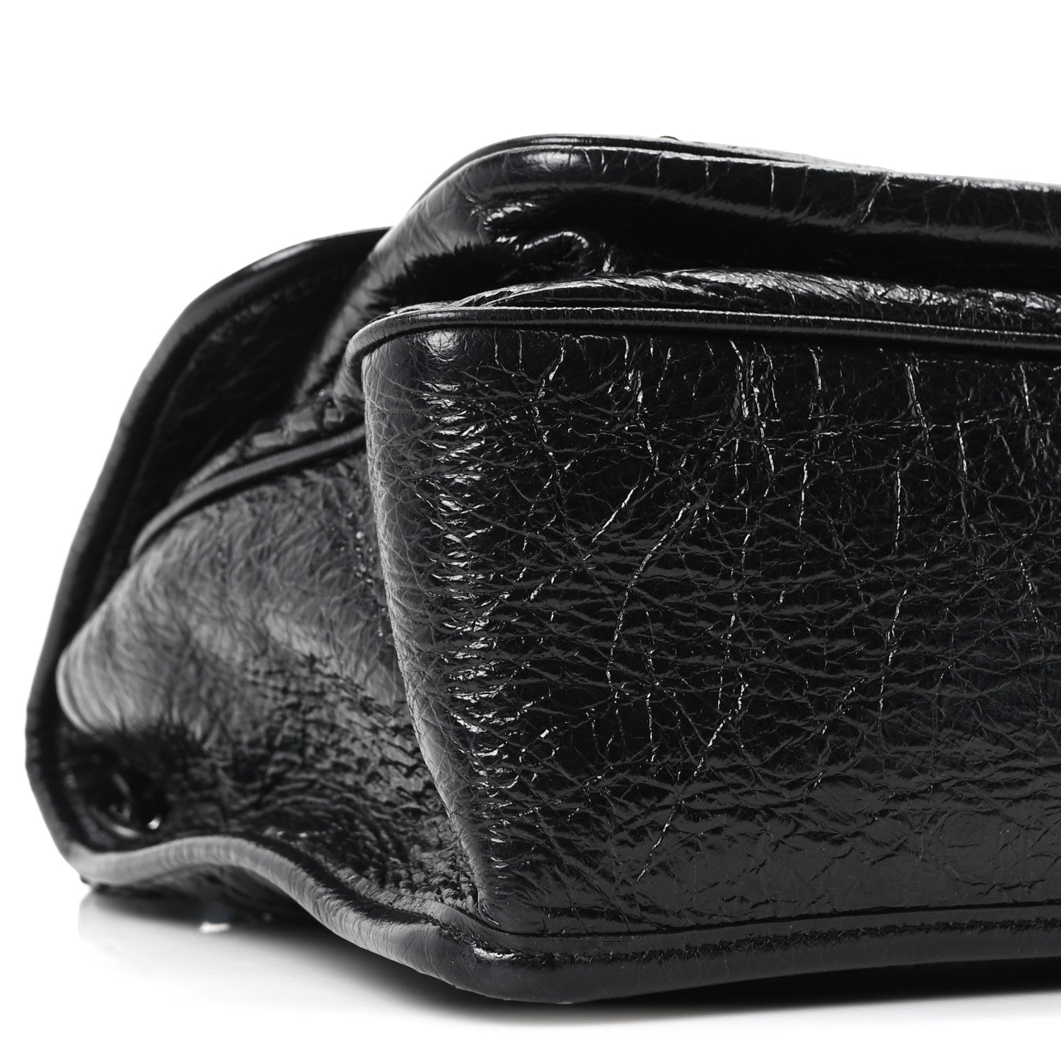 Saint Laurent Crinkled Calfskin Matelasse Monogram Medium Niki Chain Satchel Black 8 of 9