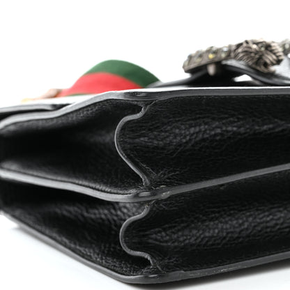 Gucci Dollar Calfskin Crystal Web Medium Dionysus Bamboo Top Handle Bag Black Black Diamond 10 of 11