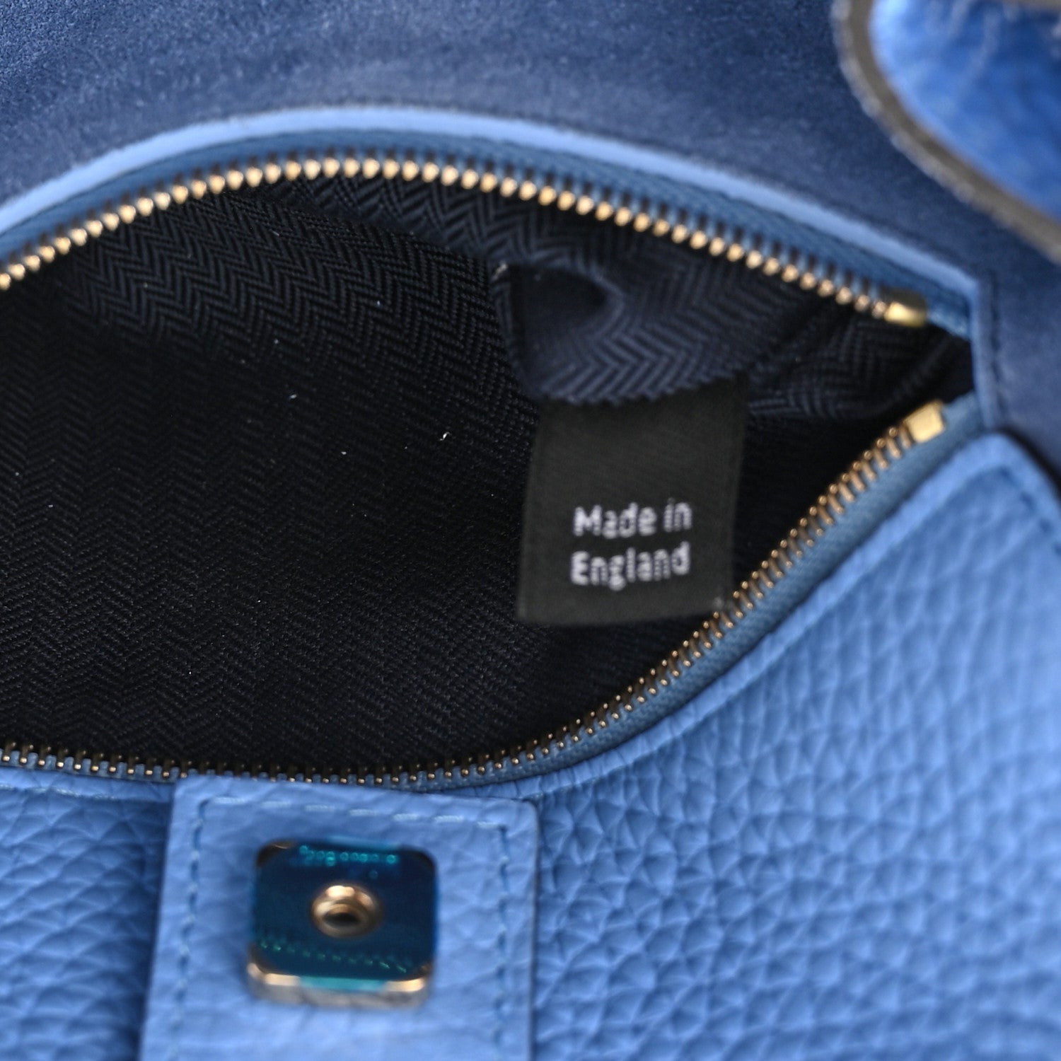 Mulberry Heavy Grain Small Iris Tote Cornflower Blue 6 of 10