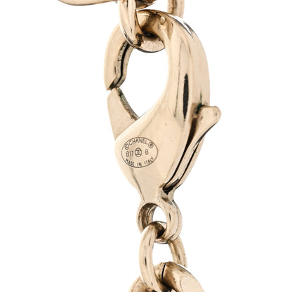 Chanel Lambskin Crystal CC Logo Charming Choker Gold Black 5 of 6