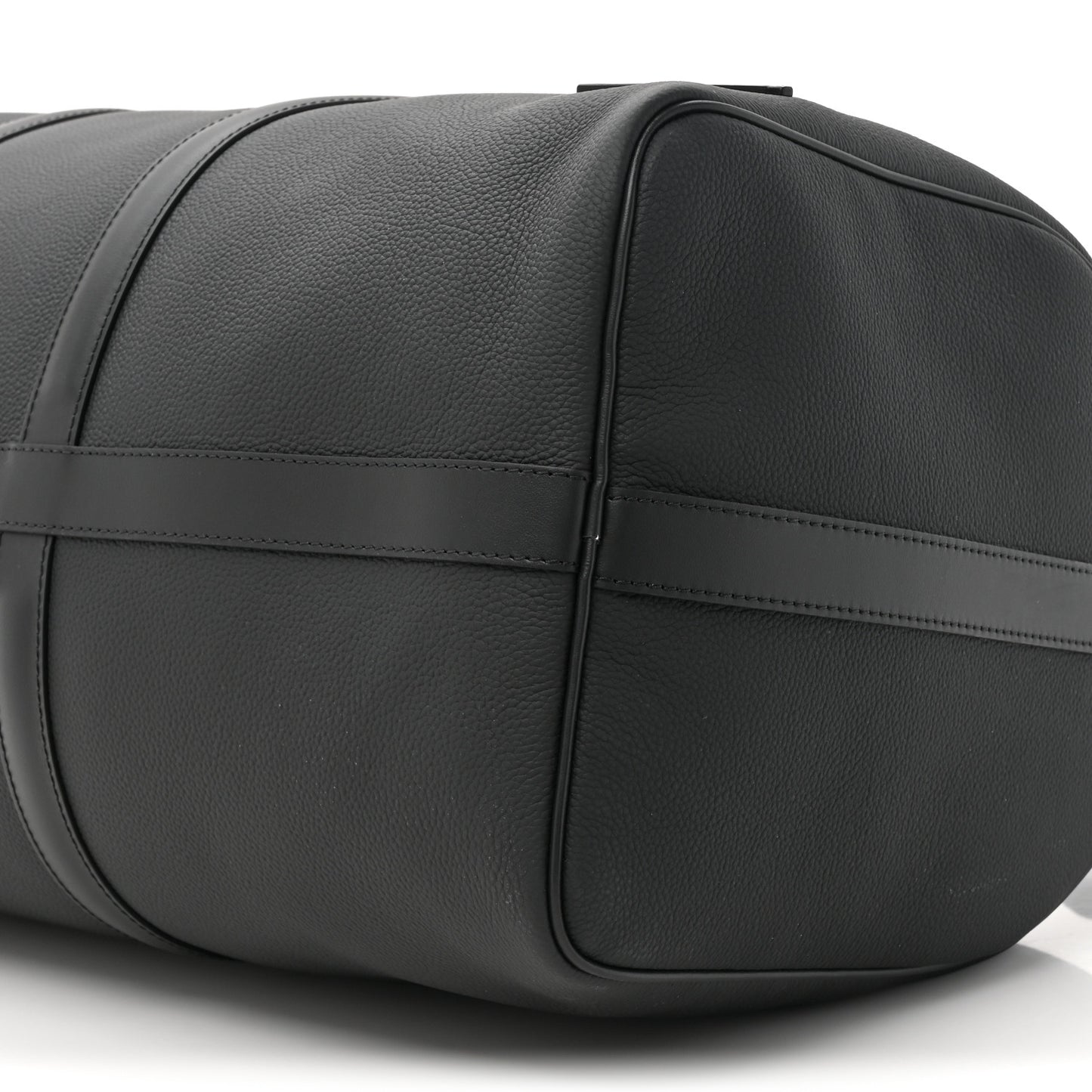 Grained Calfskin Aerogram Keepall Bandouliere 50 Black