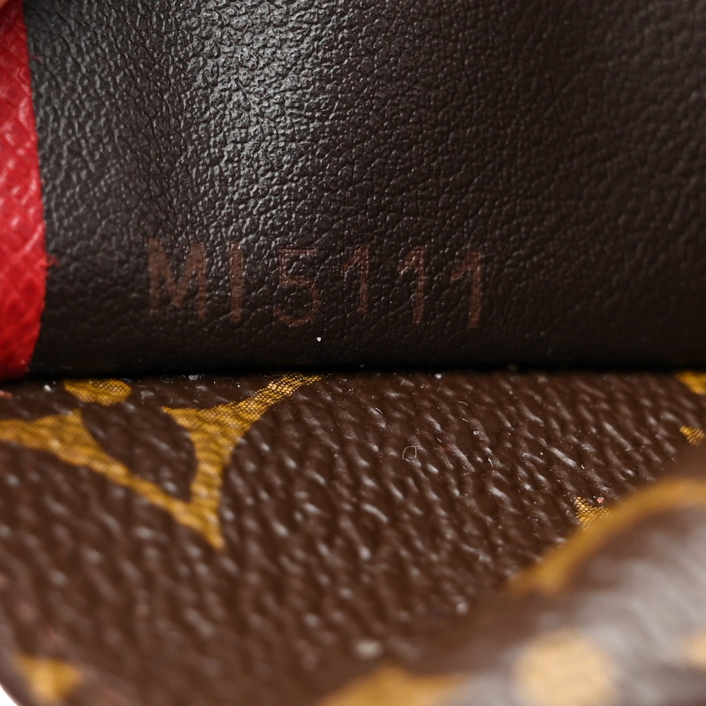 Monogram Compact Marie Wallet Rouge