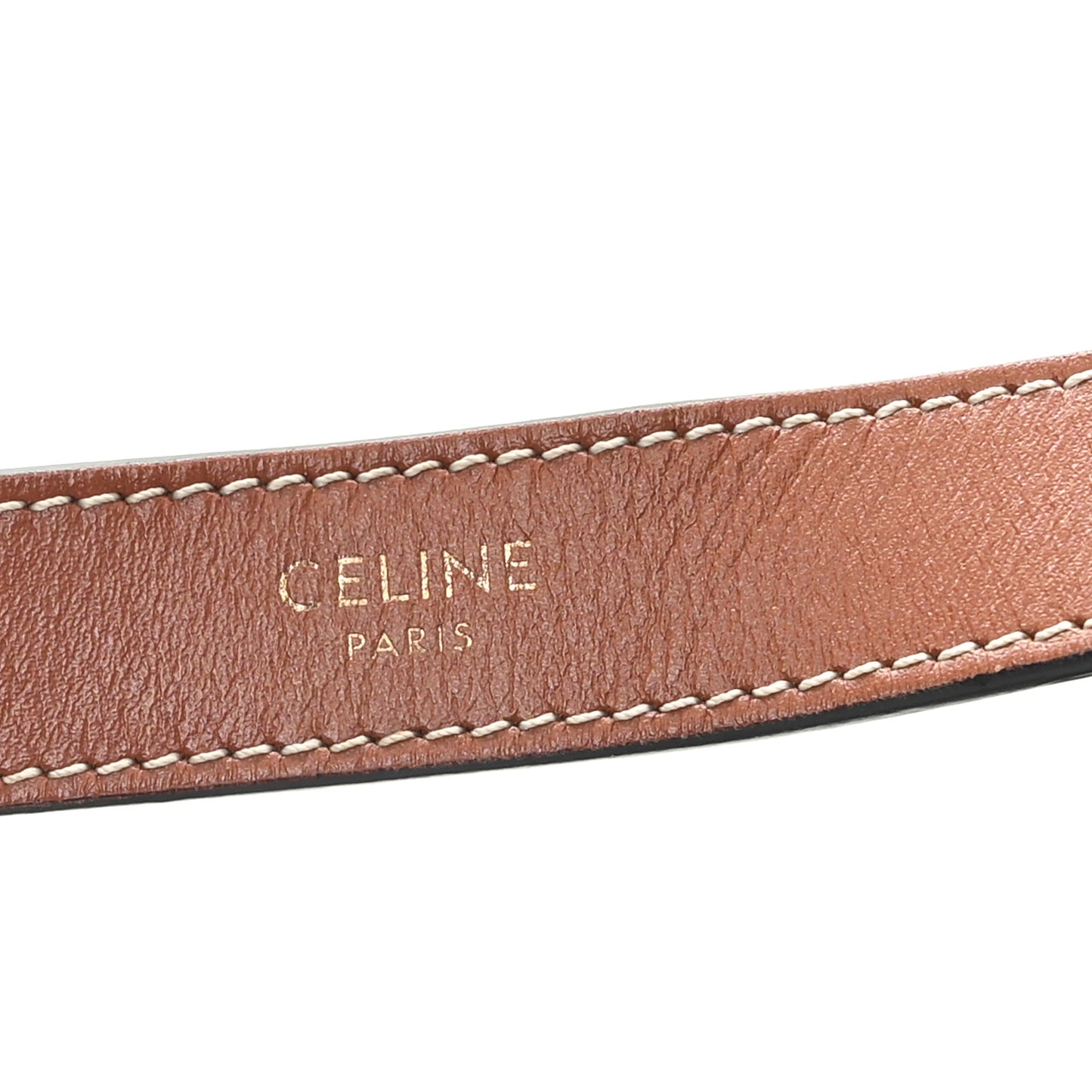 Triomphe Canvas Calfskin Ava Shoulder Bag Tan