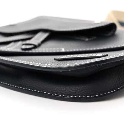 Christian Dior X KAWS Grained Calfskin Saddle Pouch Navy Blue 10 of 11