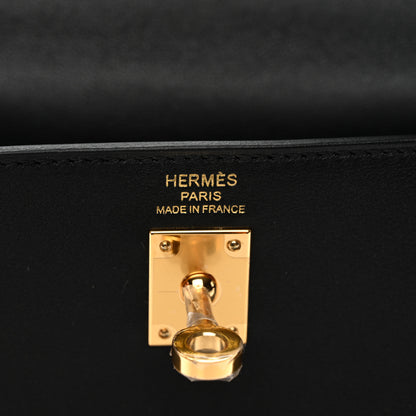 Hermes Cheri Calfskin Kelly Retourne 25 Black 5 of 12