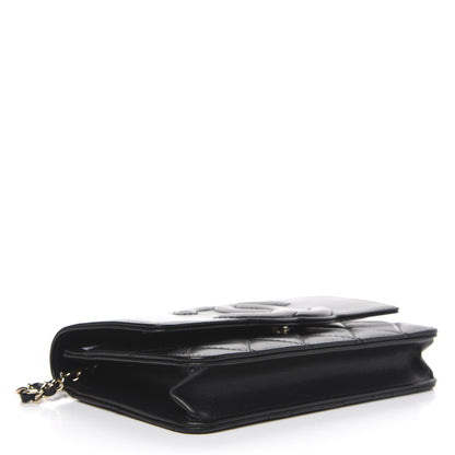 Chanel Goatskin Quilted Timeless CC Wallet On Chain WOC Black 4 of 12