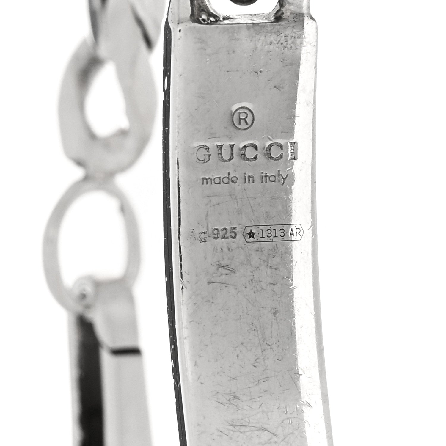 Gucci Sterling Silver GucciGhost Hamlet Skull ID Chain Bracelet 3 of 3