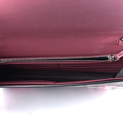 Gucci GG Supreme Monogram Blooms Chain Wallet Beige Multicolor Dry Rose 5 of 11