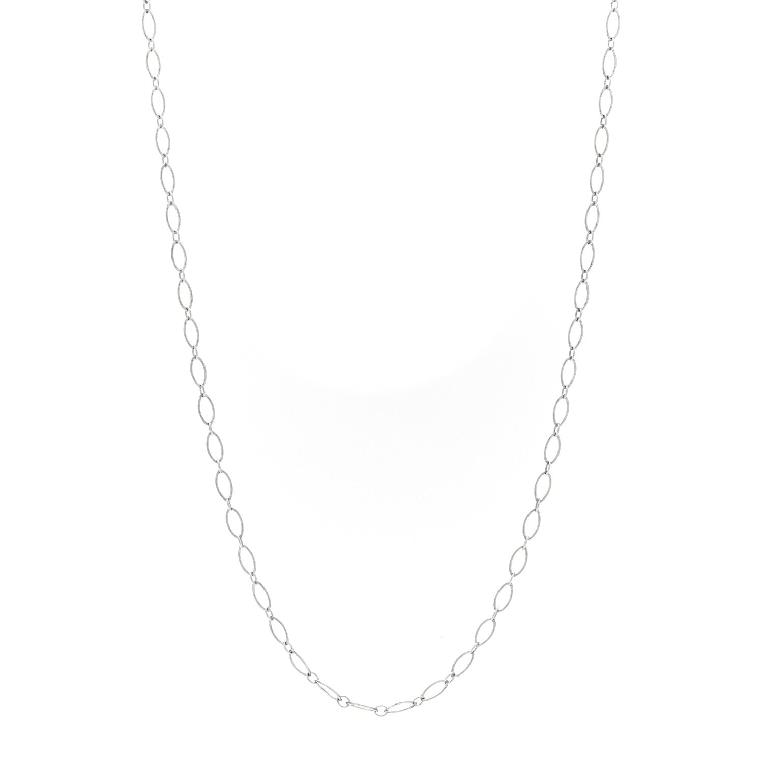 Tiffany Sterling Silver Oval Link Chain Necklace 20" 1 of 4