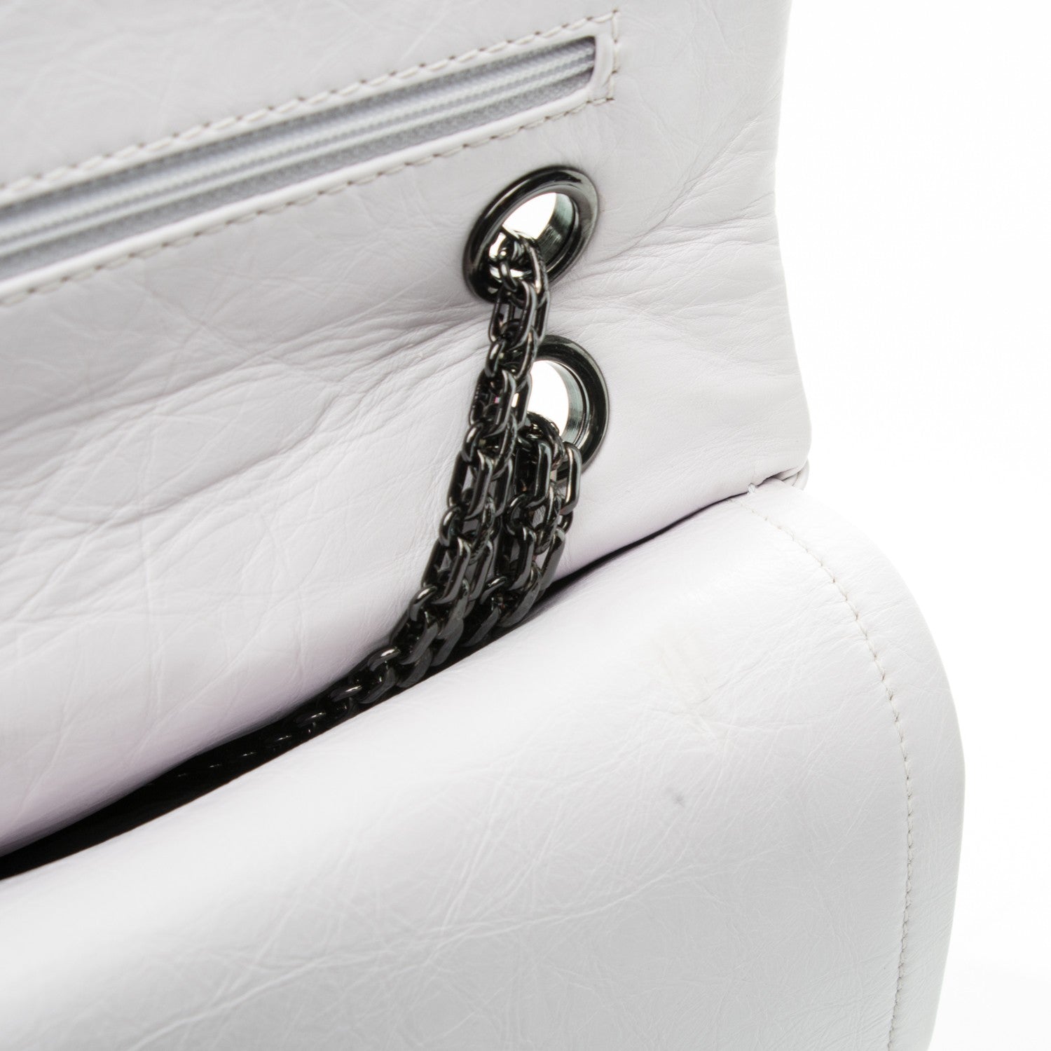 Chanel Aged Calfskin 2.55 Reissue 227 Flap White 9 of 11