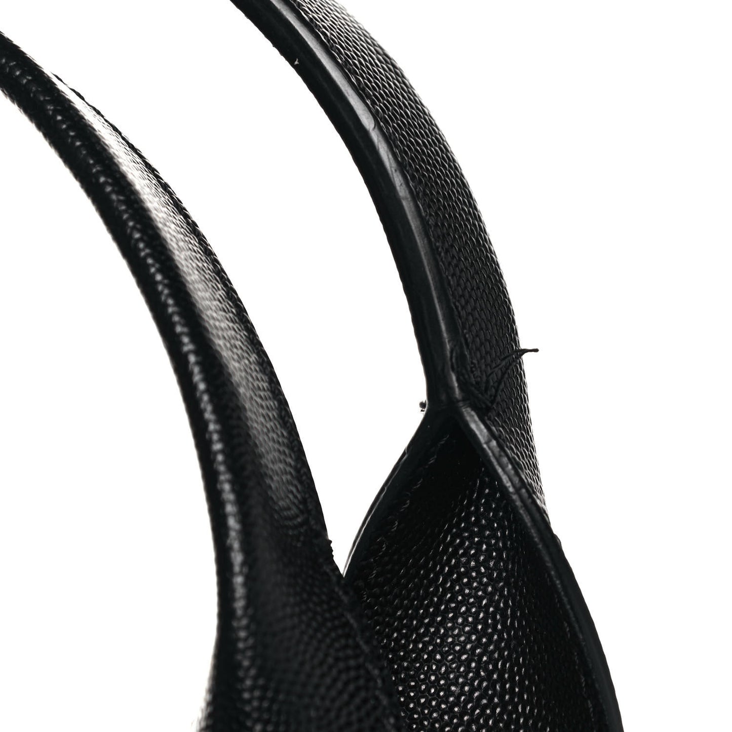 Caviar Medium Studded Deauville Tote Black