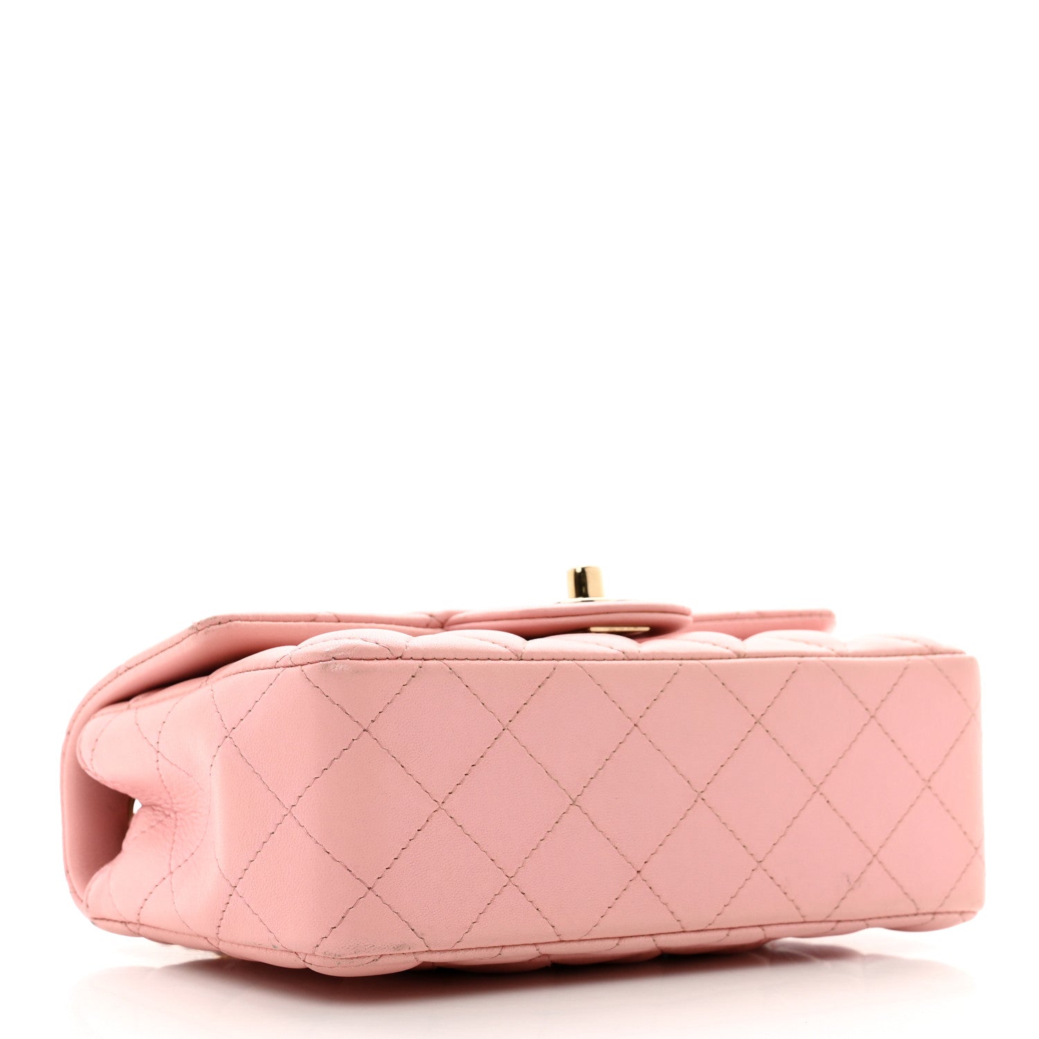 Chanel Lambskin Quilted Mini Rectangular Flap Pink 4 of 16