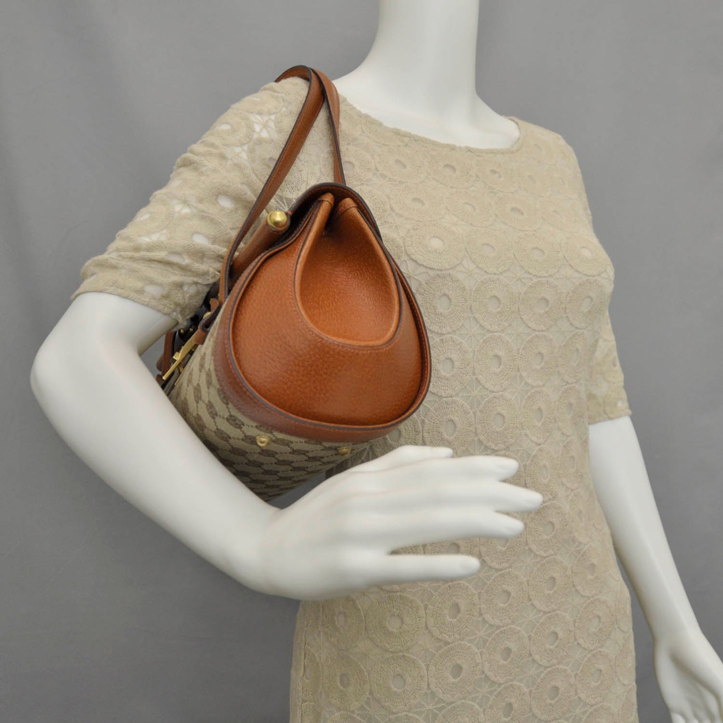 Monogram Bamboo Bullet Satchel