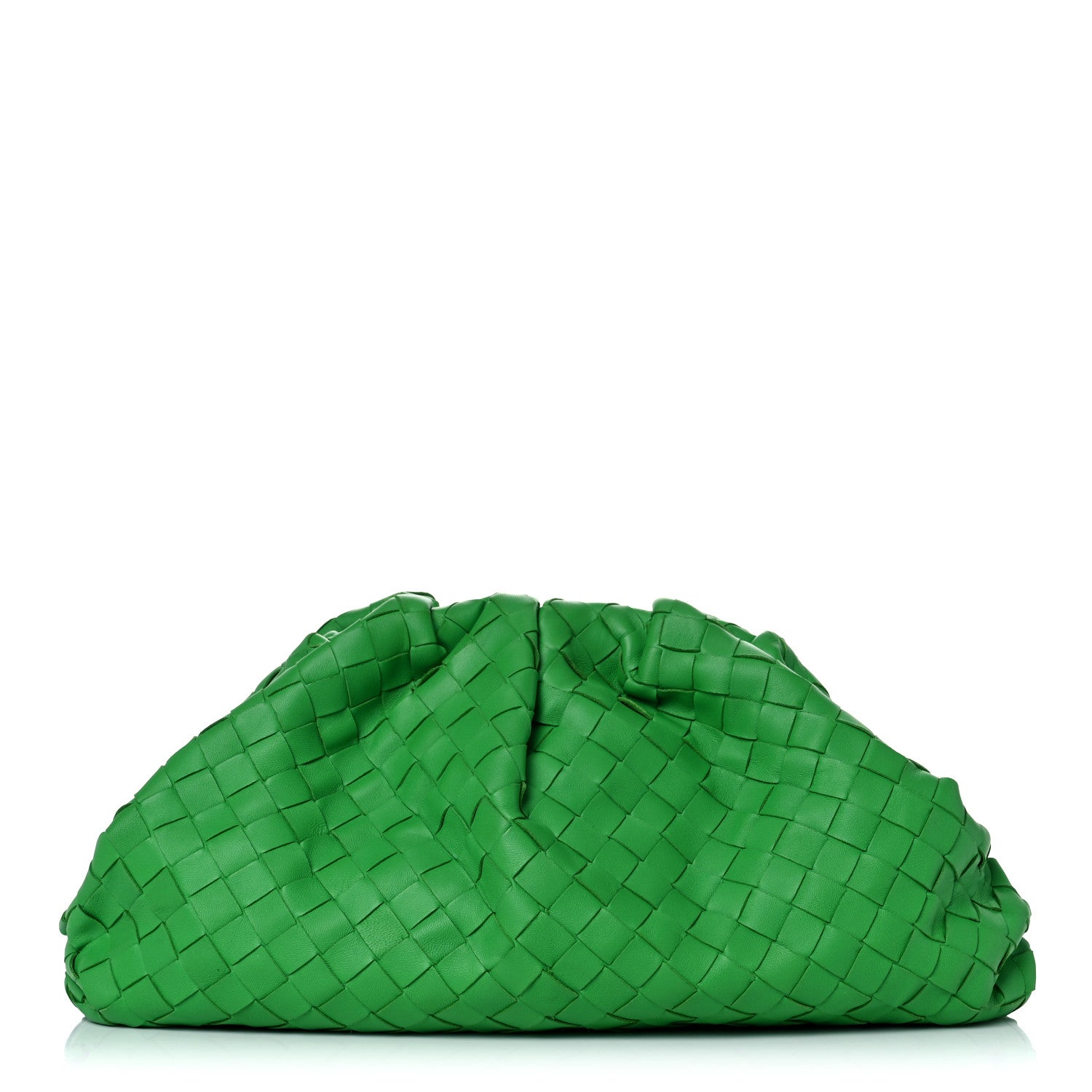 Bottega Veneta Nappa Maxi Intrecciato The Pouch Oversized Clutch Parakeet 1 of 12