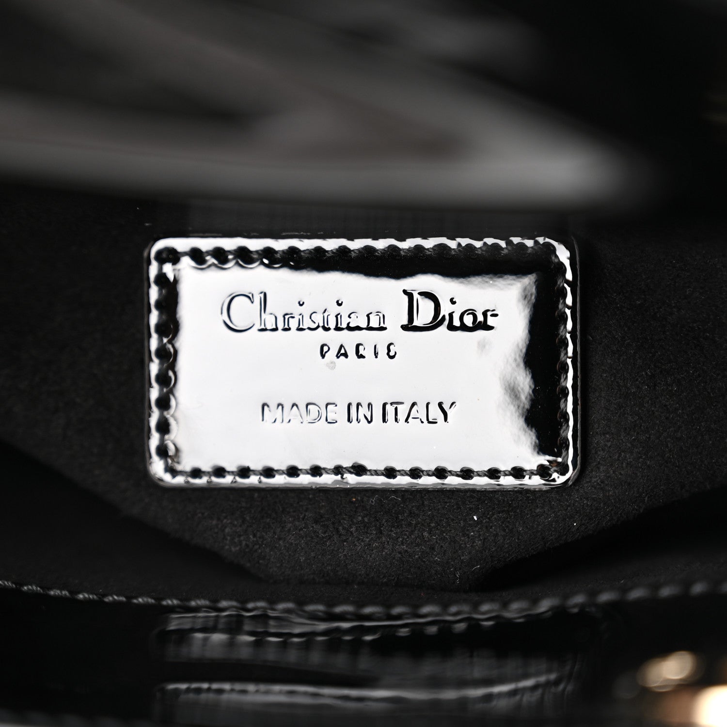 Christian Dior Patent Cannage Mini Lady Dior Black 8 of 11