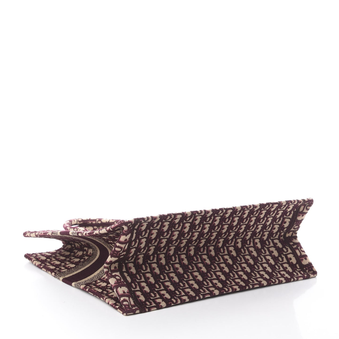 Oblique Large Book Tote Burgundy Multicolor