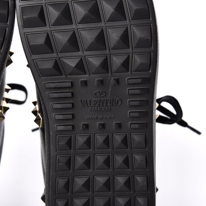 Valentino Garavani Calfskin Rockstud Untitled Open Sneakers size 37 Black 6 of 8