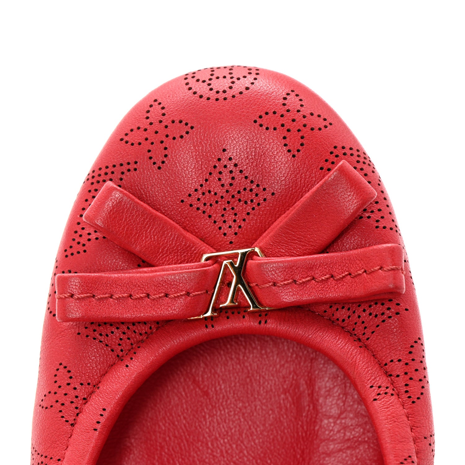 Louis Vuitton Mahina Elba Ballet Flats 39.5 Red 10 of 11
