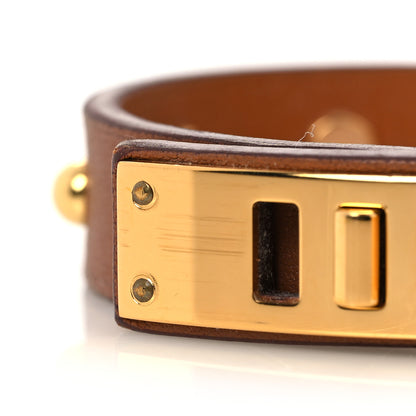 Hermes Swift Mini Dog Clous Ronds Bracelet T1 Gold 9 of 10