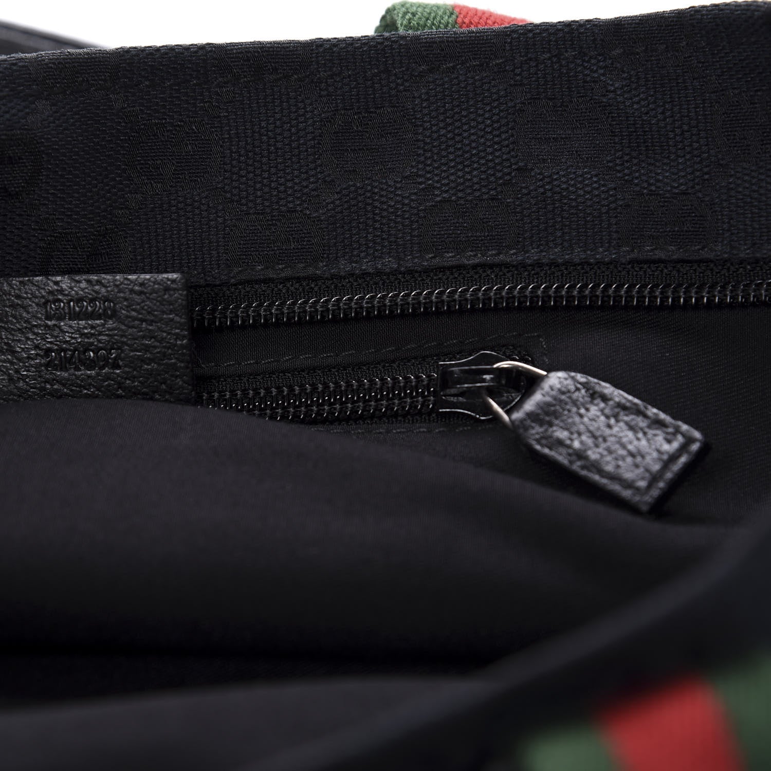 Gucci GG Monogram Small Web Handle Bucket Tote Black 10 of 10