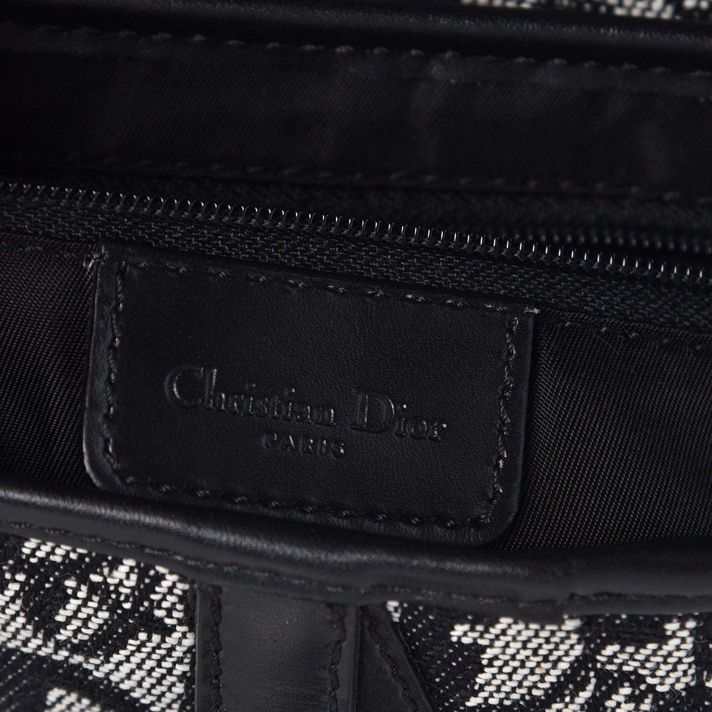 Monogram Saddle Bag Black