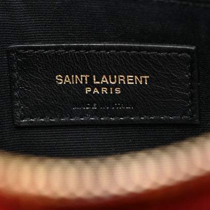 Saint Laurent Calfskin Matelasse Chevron Monogram A5 Wristlet Bandana Red 6 of 8
