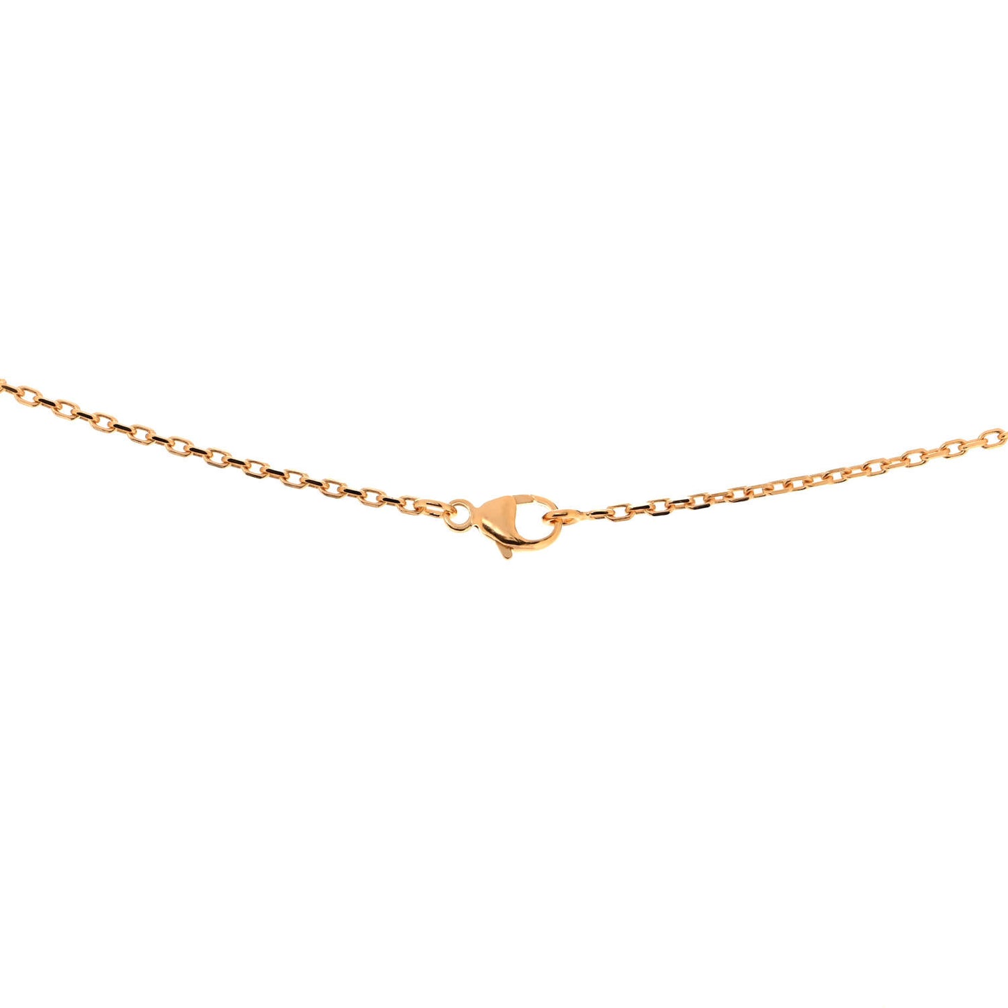 Lacquered Gold Mini Pop H Pendant Necklace Black