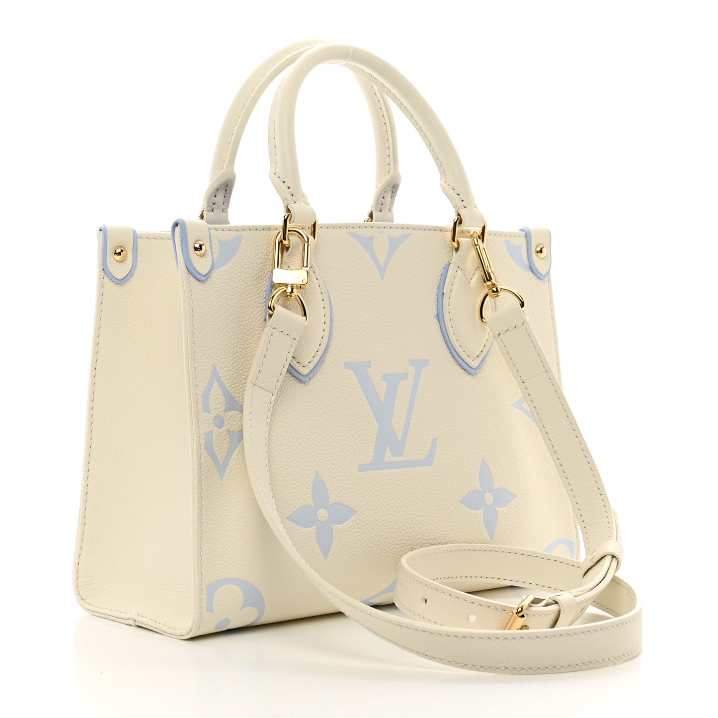 Empreinte Monogram Giant Onthego PM Latte Candy Blue