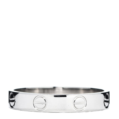Cartier Platinum 3.5mm LOVE Wedding Band Ring 56 7.5 3 of 4