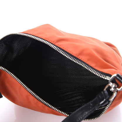 Prada Tessuto Nylon Small Shoulder Bag Mandarino Black 5 of 7