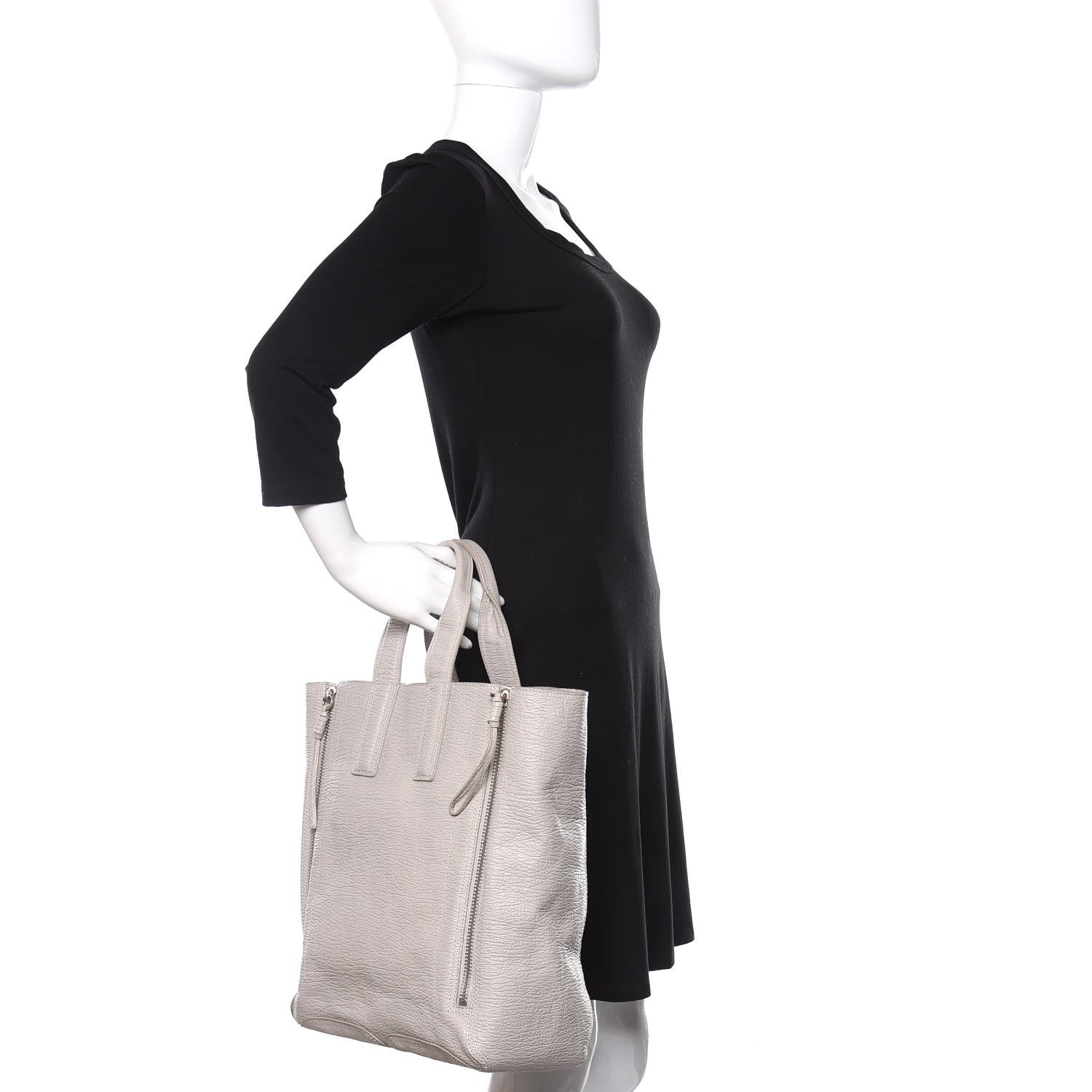 3.1 Phillip Lim Textured Calfskin Large Pashli Tote Feather 2 of 12