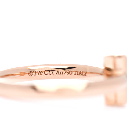 Tiffany 18K Rose Gold 2.5mm T T1 Ring 49 4.75 4 of 5