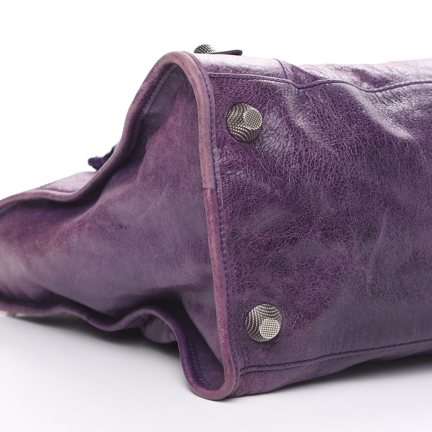 Agneau Giant 21 Silver Hardware Work Raisin