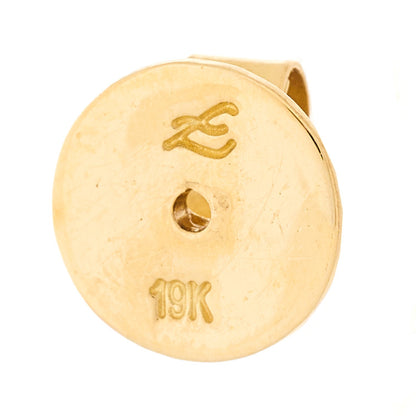 Elizabeth Locke 19K Yellow Gold Chrome Diopside Venetian Glass Mother of Pearl Putto and Duck Earrings Green 5 of 5