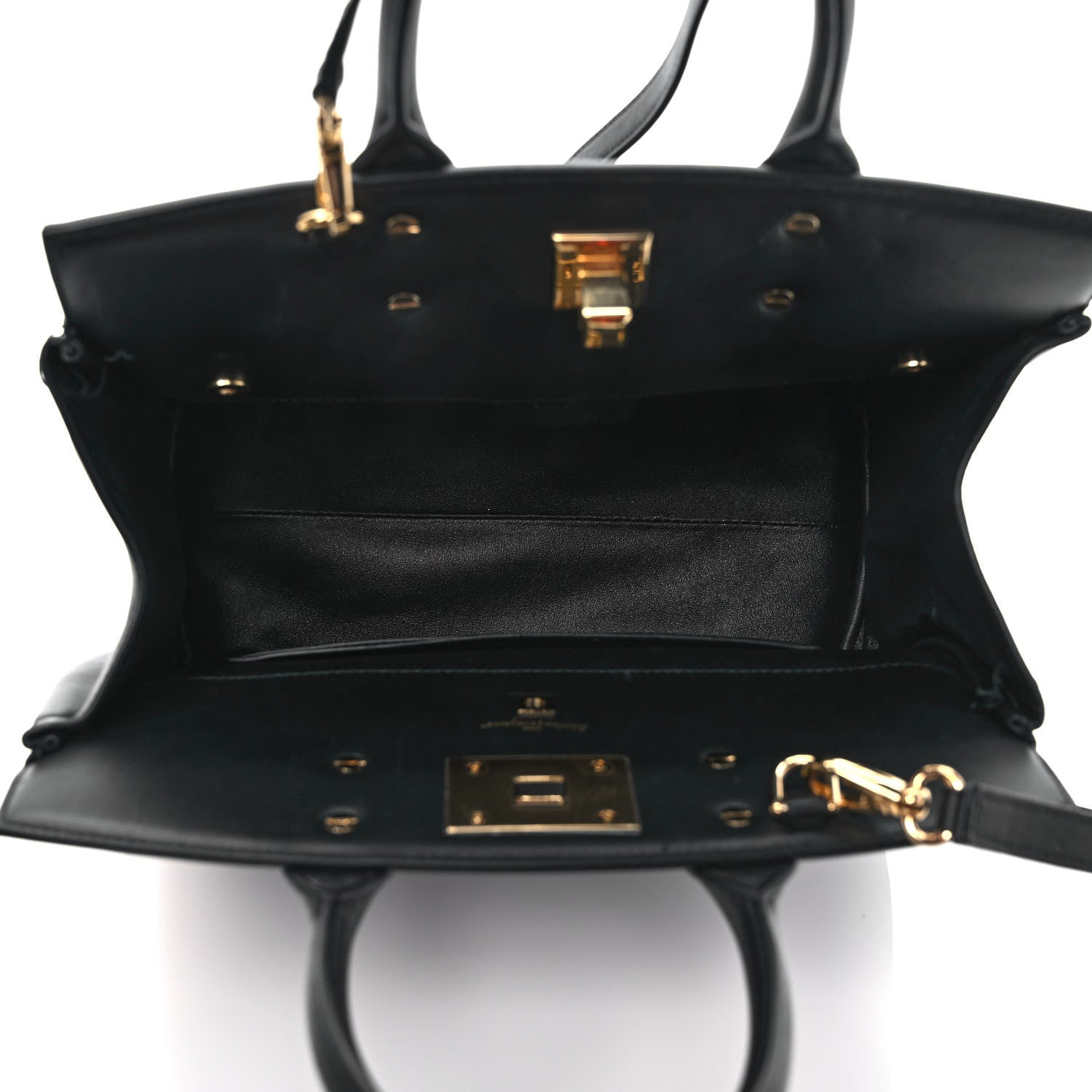 Salvatore Ferragamo Calfskin The Studio Bag Black 4 of 8