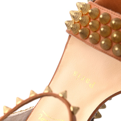 Christian Louboutin Calfskin Cordorella 110 Wedge Sandals 35 Version Cuoio 8 of 14