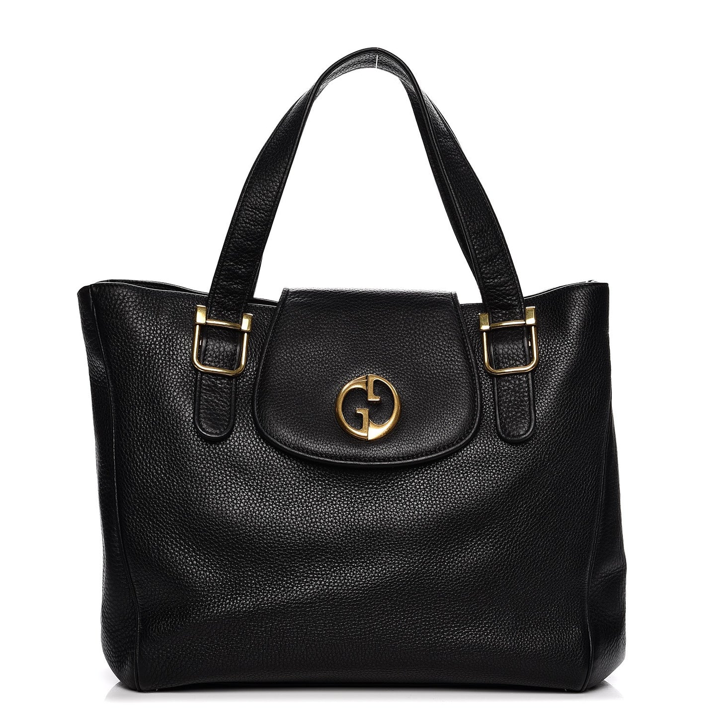 Pebbled Calfskin Medium 1973 Tote Black