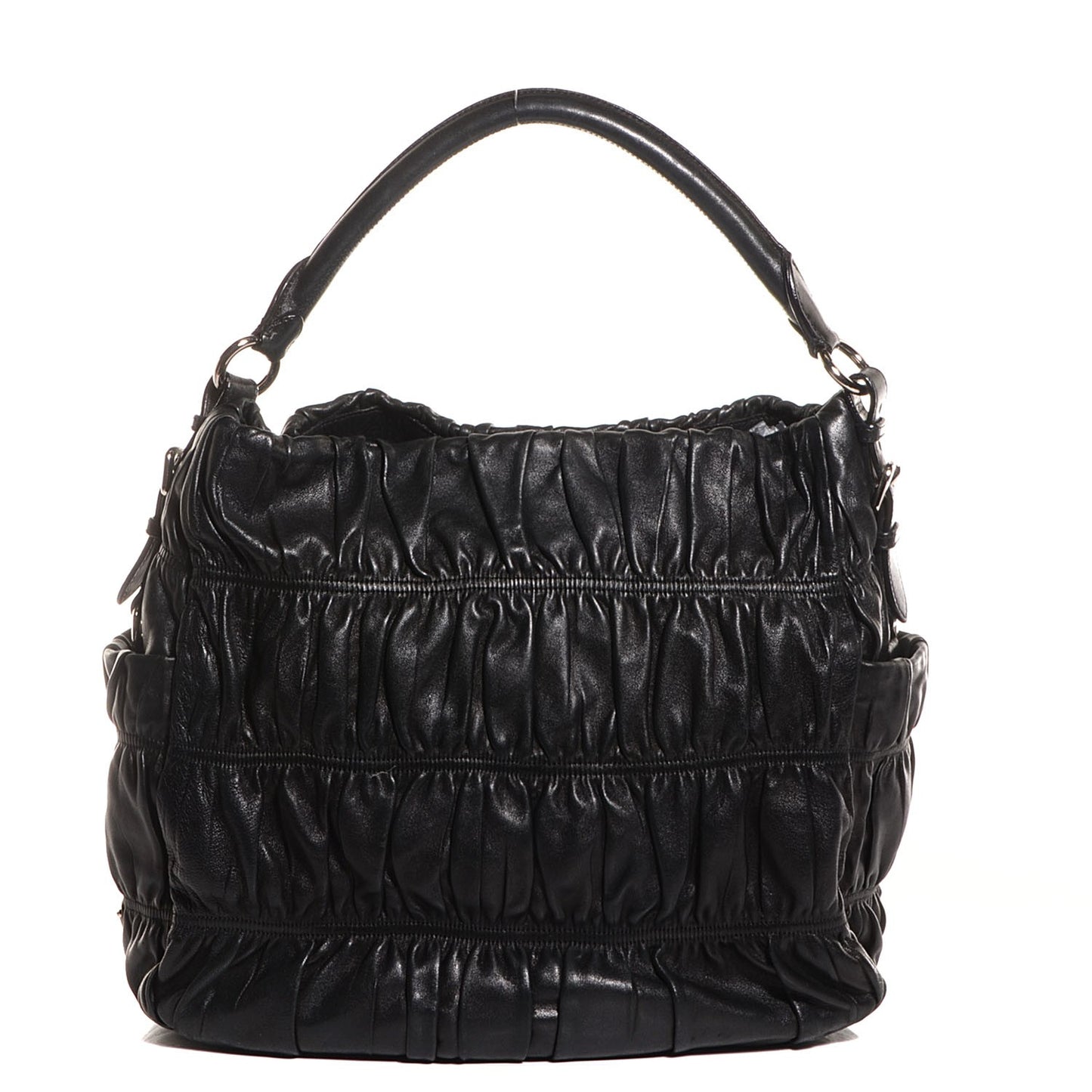 Nappa Gaufre Hobo Black